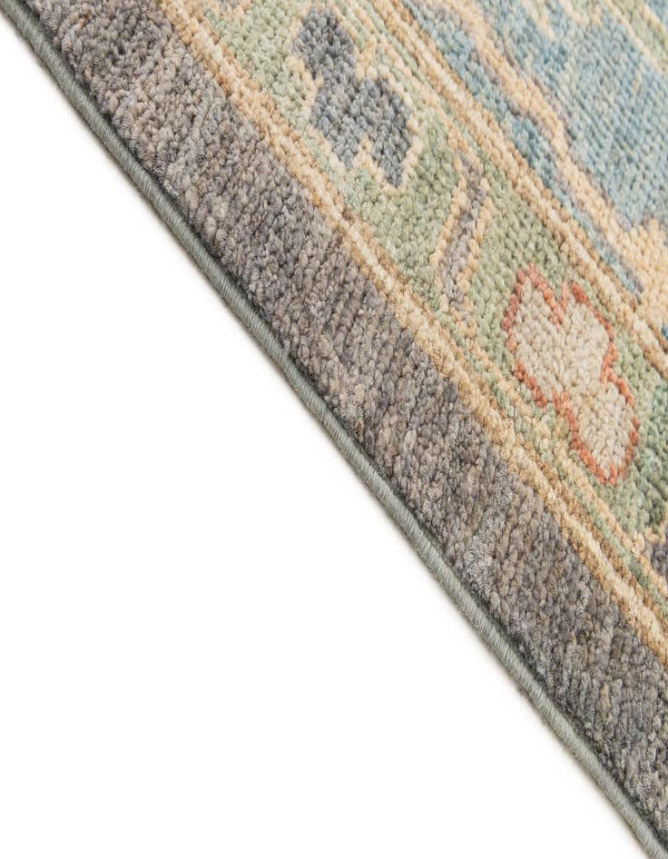 Detail image of 8' 2 x 8' 3  Hand Knotted Oushak Wool Square Rug