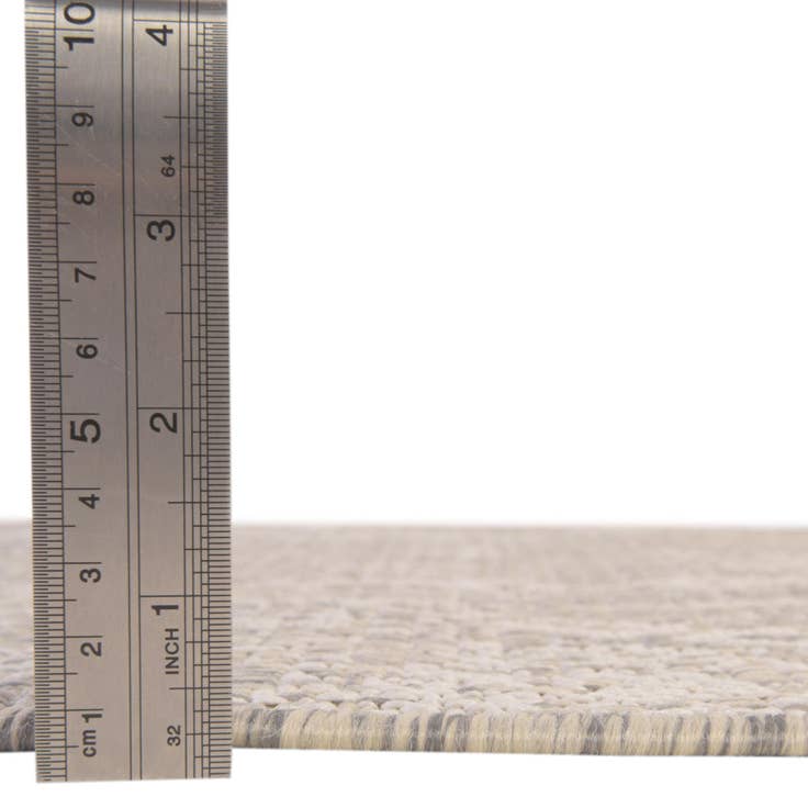 Detail image of 5' 3 x 5' 3 Easy-Clean Bohemian Indoor / Outdoor Square Rug