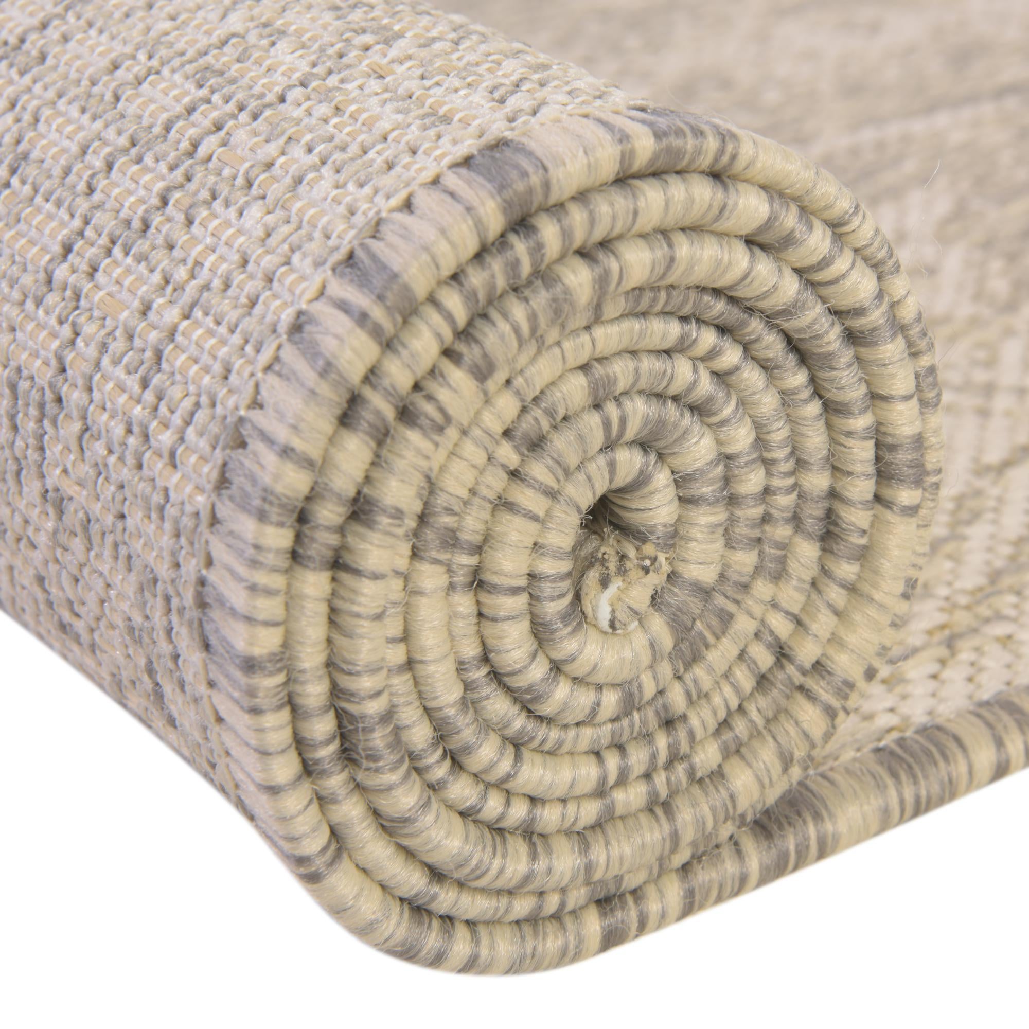 7' x 7' Easy-Clean Bohemian Indoor / Outdoor Square Rug
