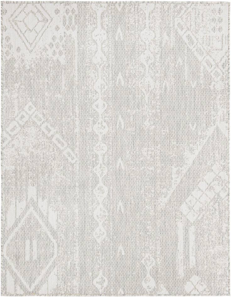 Detail image of 5' 3 x 5' 3 Easy-Clean Bohemian Indoor / Outdoor Square Rug