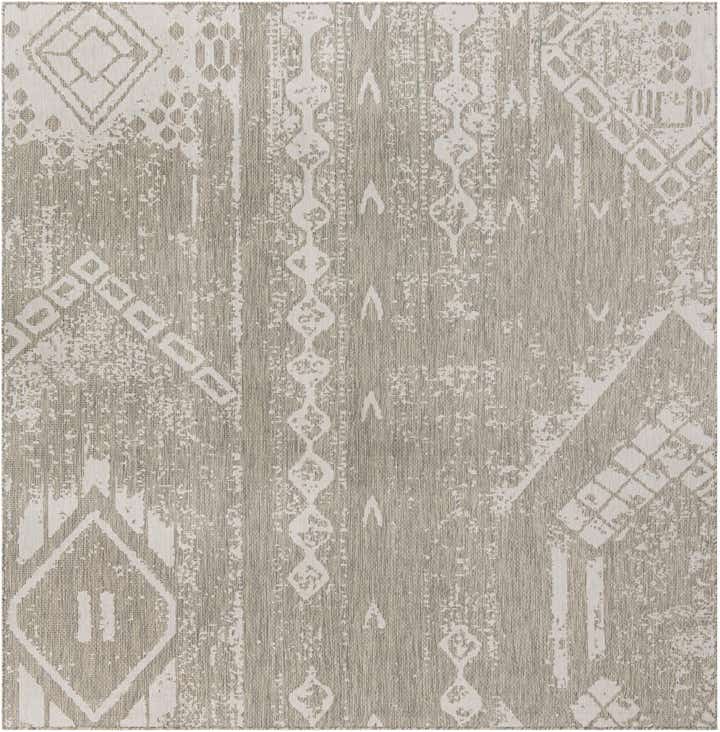 10' 8 x 10' 8 Easy-Clean Bohemian Indoor / Outdoor Square Rug