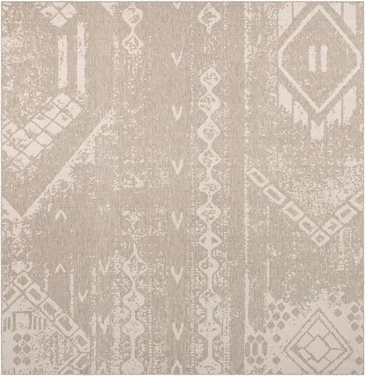 13' x 13' Easy-Clean Bohemian Indoor / Outdoor Square Rug