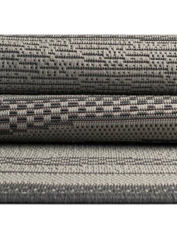 Detail image of 6' x 6'  Washable Border Indoor / Outdoor Square Rug