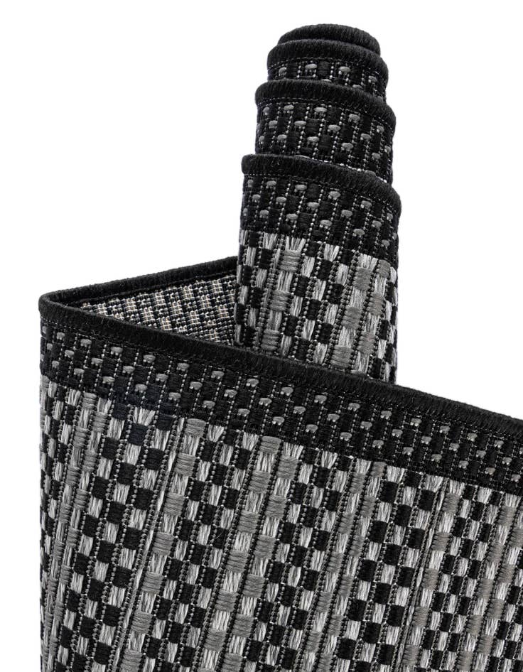 Detail image of 6' x 6'  Washable Border Indoor / Outdoor Square Rug