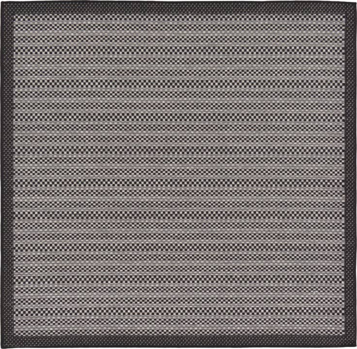Detail image of 6' x 6' Easy-Clean Border Indoor / Outdoor Square Rug