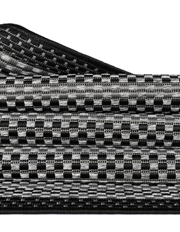 Detail image of 6' x 6' Easy-Clean Border Indoor / Outdoor Square Rug