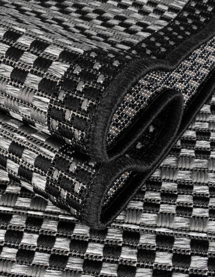 Detail image of 6' x 6' Easy-Clean Border Indoor / Outdoor Square Rug