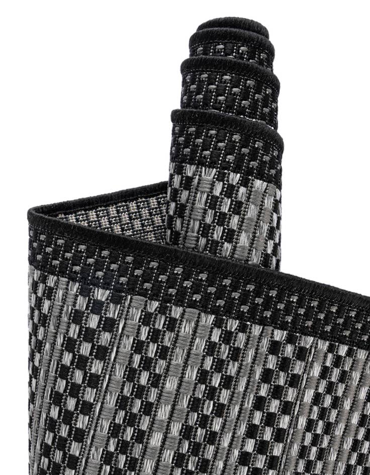 Detail image of 6' x 6' Easy-Clean Border Indoor / Outdoor Square Rug