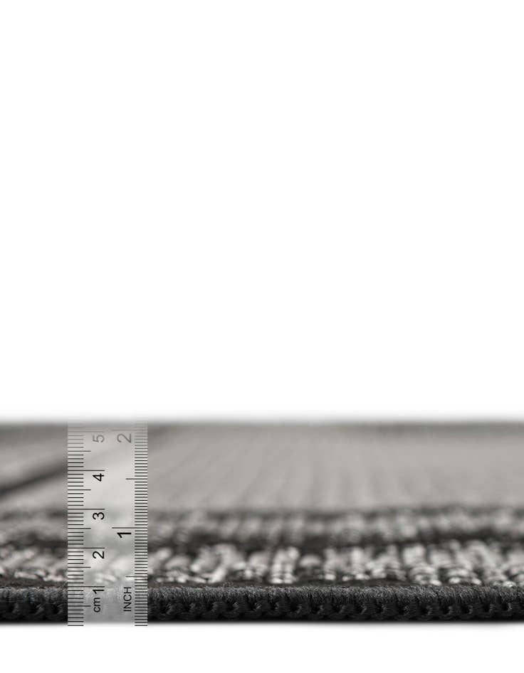 Detail image of 6' x 6' Easy-Clean Border Indoor / Outdoor Square Rug