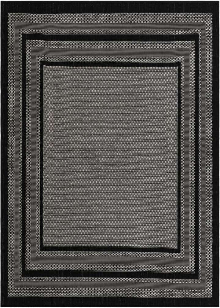 6' x 6' Easy-Clean Border Indoor / Outdoor Square Rug