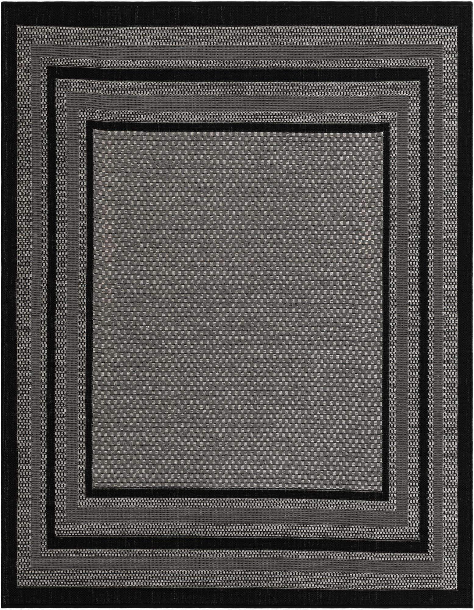 6' x 6' Easy-Clean Border Indoor / Outdoor Square Rug