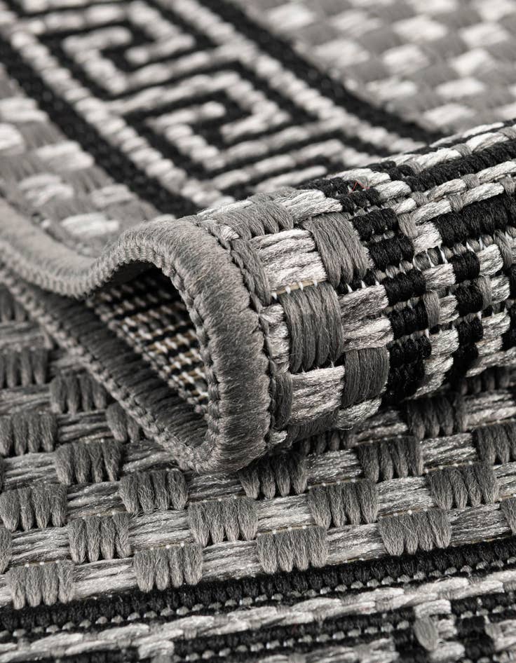 Detail image of 6' x 6' Easy-Clean Border Indoor / Outdoor Square Rug