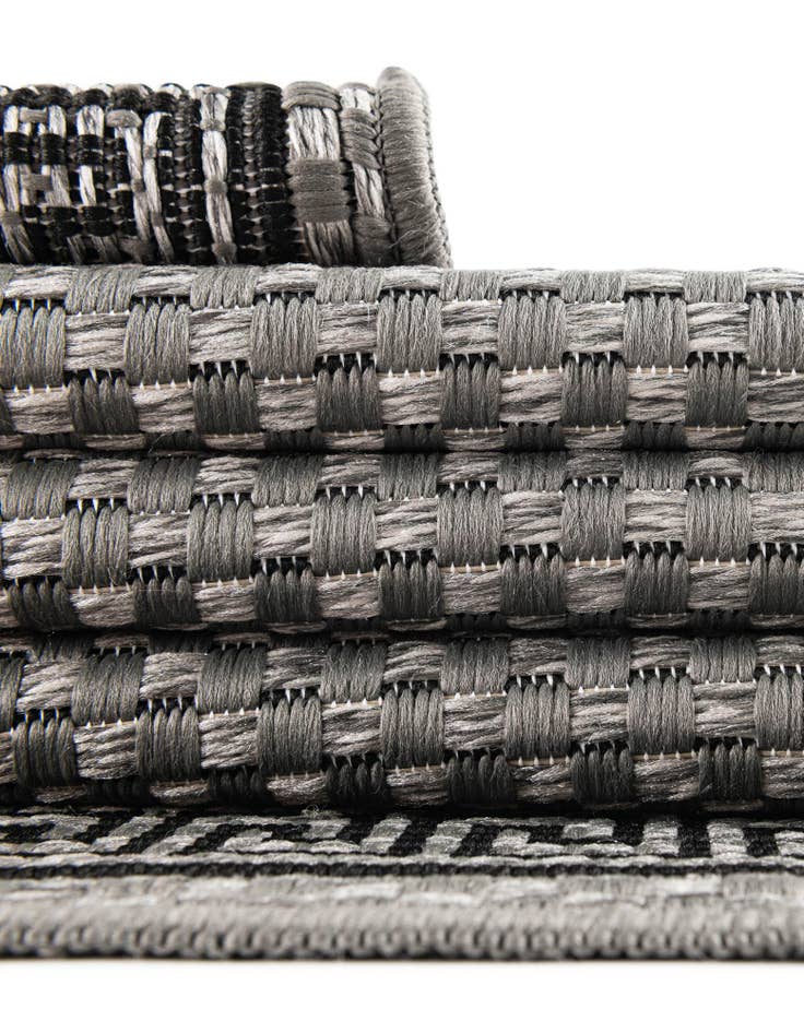 Detail image of 6' x 6'  Washable Border Indoor / Outdoor Square Rug