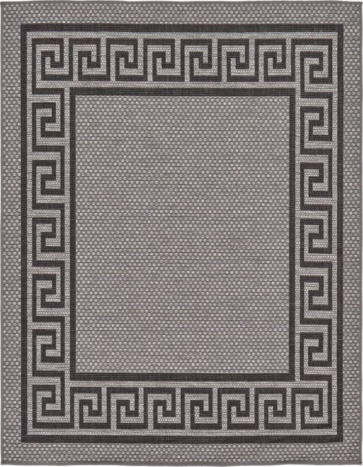 Detail image of 6' x 6' Easy-Clean Border Indoor / Outdoor Square Rug