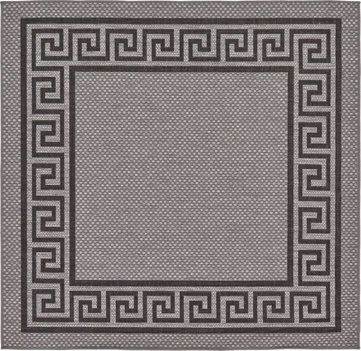 6' x 6' Easy-Clean Border Indoor / Outdoor Square Rug