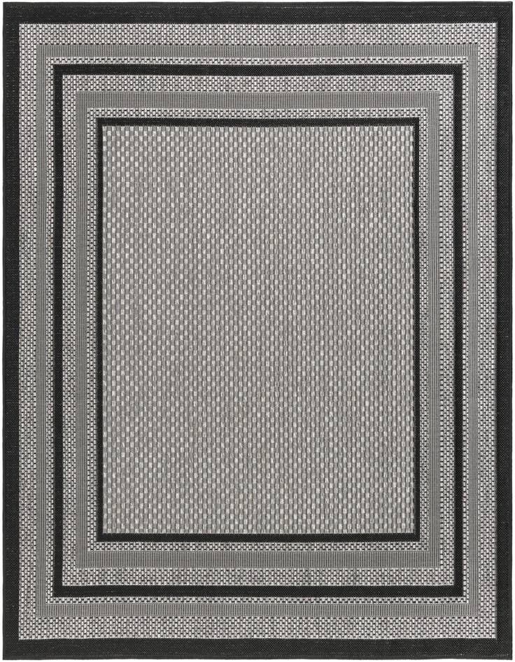 Detail image of 5' 3 x 5' 3 Easy-Clean Border Indoor / Outdoor Square Rug