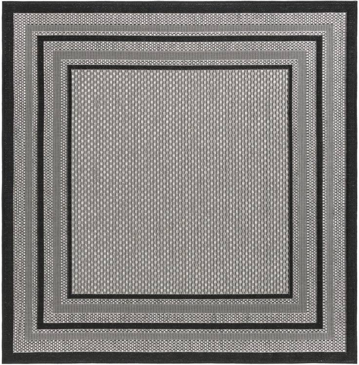Detail image of 5' 3 x 5' 3 Easy-Clean Border Indoor / Outdoor Square Rug