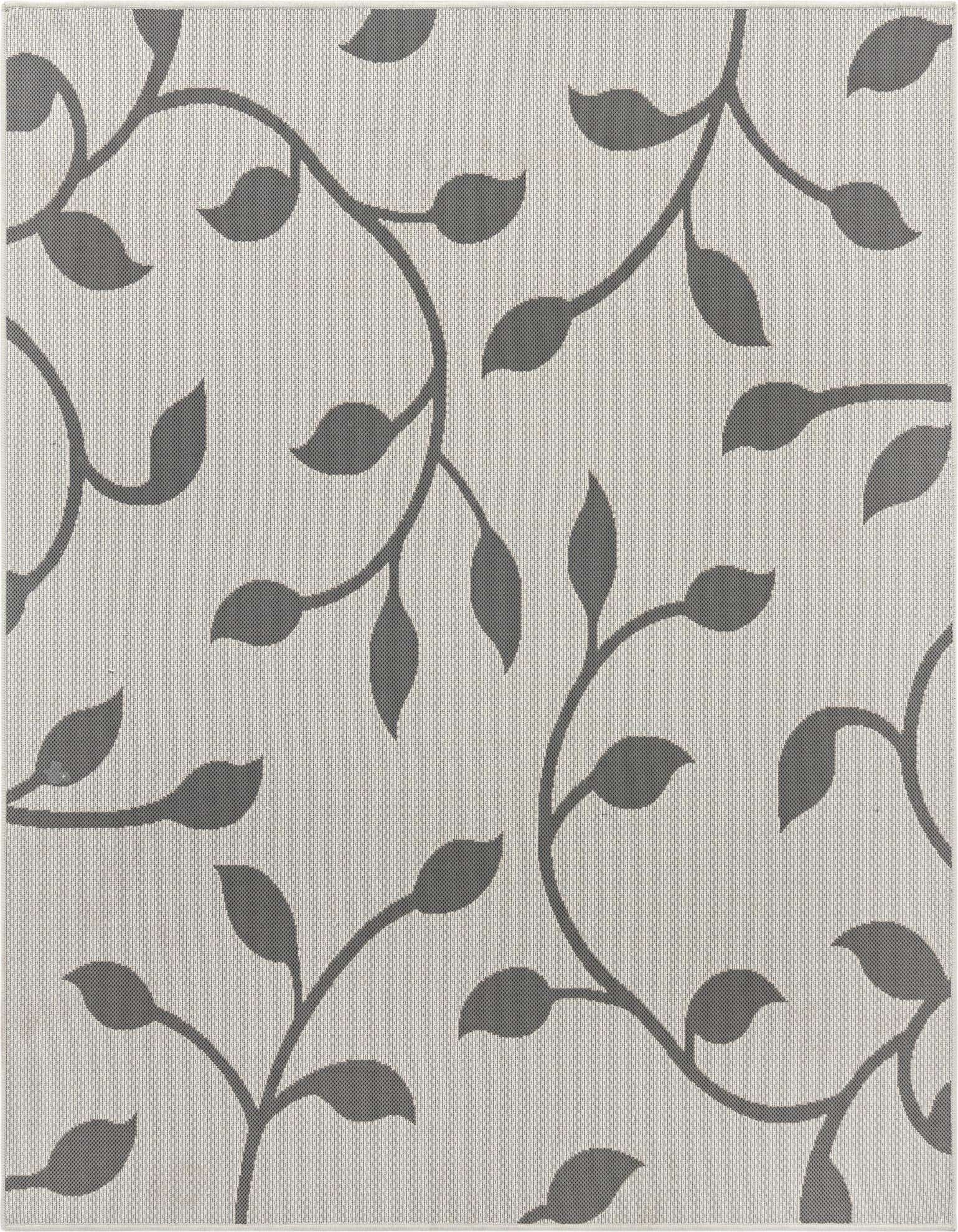 6' x 6' Easy-Clean Botanical Indoor / Outdoor Square Rug