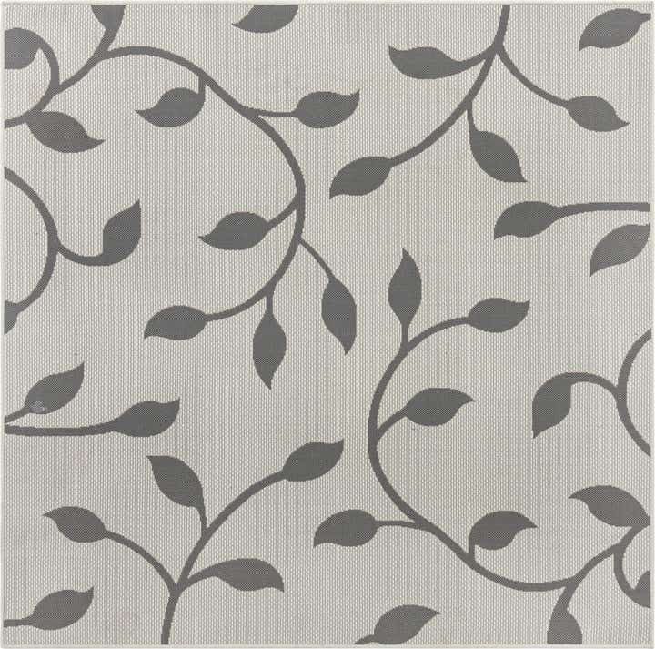 6' x 6' Easy-Clean Botanical Indoor / Outdoor Square Rug