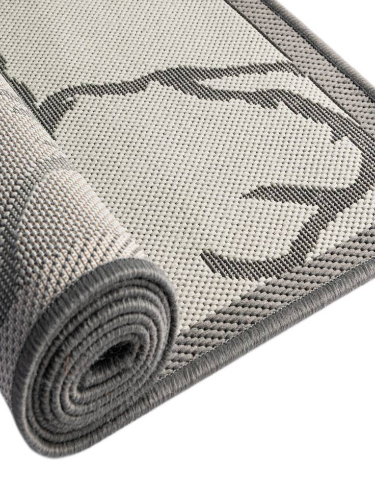 Detail image of 6' x 6' Easy-Clean Botanical Indoor / Outdoor Square Rug