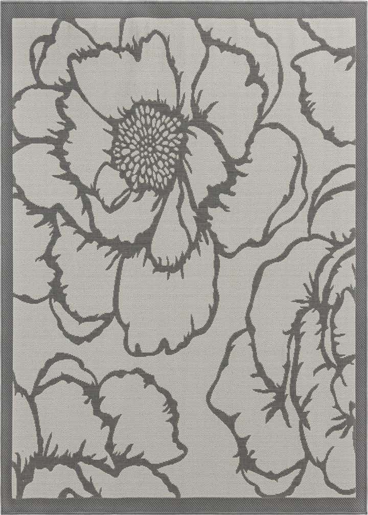 6' x 6' Easy-Clean Botanical Indoor / Outdoor Square Rug