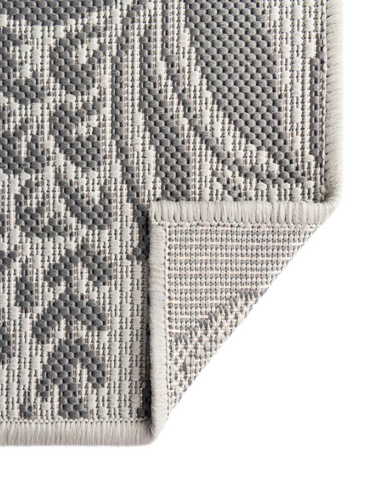 Detail image of 6' x 6' Easy-Clean Botanical Indoor / Outdoor Square Rug