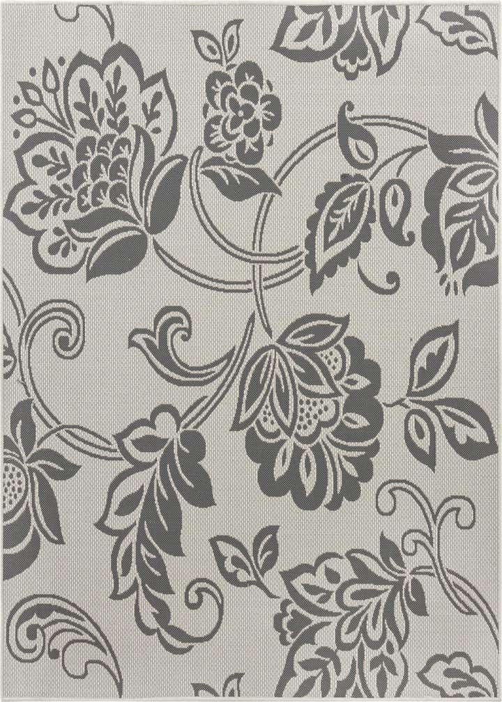 6' x 6' Easy-Clean Botanical Indoor / Outdoor Square Rug