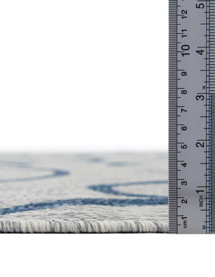 Detail image of 10' 8 x 10' 8 Easy-Clean Botanical Indoor / Outdoor Square Rug