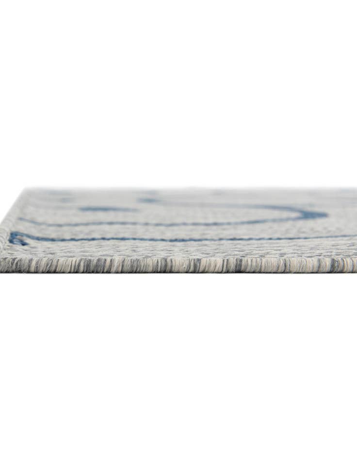 Detail image of 13' x 13' Easy-Clean Botanical Indoor / Outdoor Square Rug