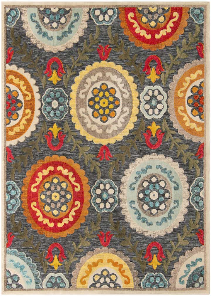 7' 10 x 7' 10 Easy-Clean Casablanca Indoor / Outdoor Square Rug
