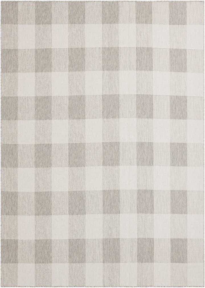 10' x 10' Easy-Clean Checkered Indoor / Outdoor Square Rug