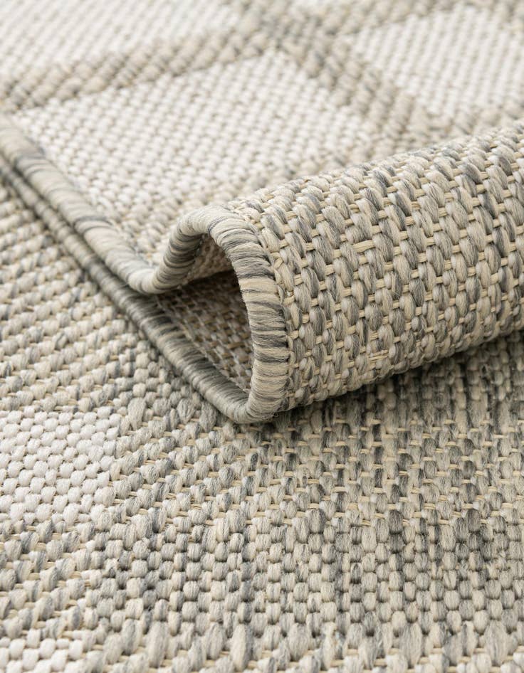 Detail image of 10' x 10' Easy-Clean Checkered Indoor / Outdoor Square Rug