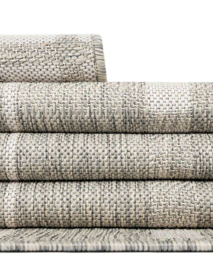 Detail image of 10' x 10' Easy-Clean Checkered Indoor / Outdoor Square Rug