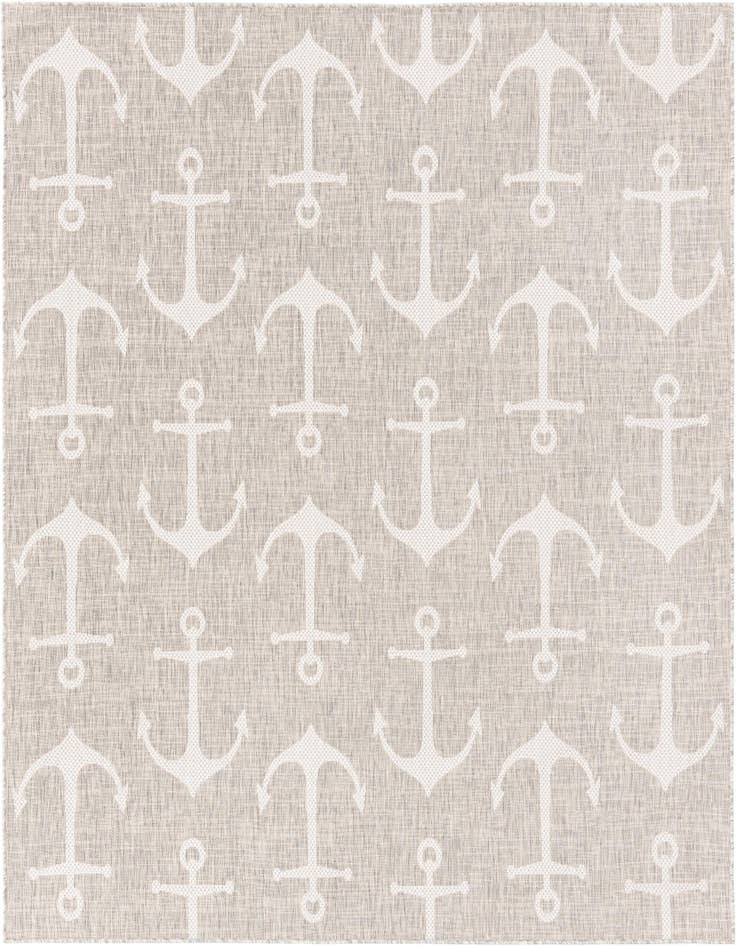 Detail image of 7' 10 x 7' 10 Easy-Clean Coastal Indoor / Outdoor Square Rug