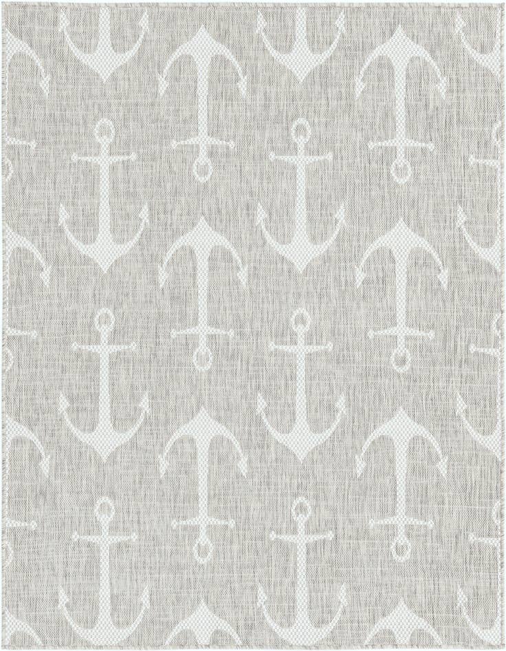 Detail image of 5' 3 x 5' 3 Easy-Clean Coastal Indoor / Outdoor Square Rug