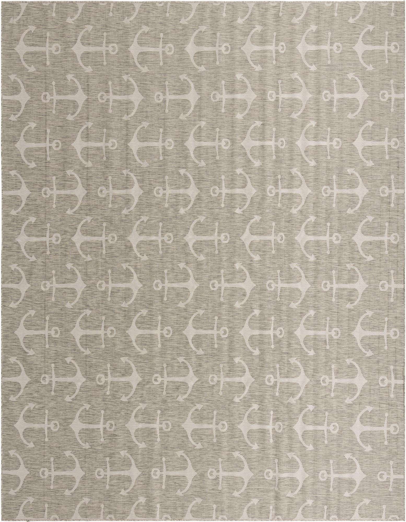 13' x 13' Easy-Clean Coastal Indoor / Outdoor Square Rug