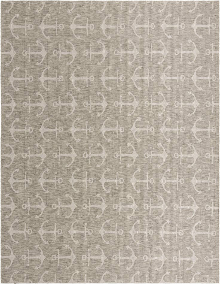 Detail image of 13' x 13' Easy-Clean Coastal Indoor / Outdoor Square Rug