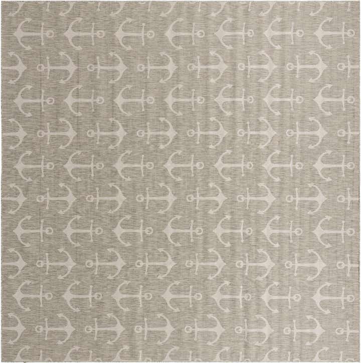 13' x 13' Easy-Clean Coastal Indoor / Outdoor Square Rug