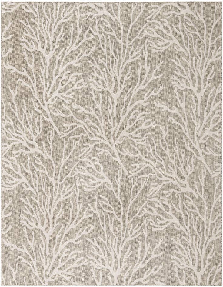 Detail image of 10' x 10' Easy-Clean Coastal Indoor / Outdoor Square Rug