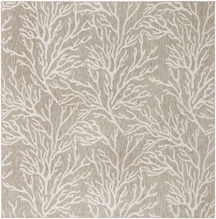 10' x 10' Easy-Clean Coastal Indoor / Outdoor Square Rug