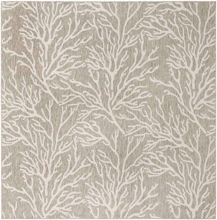 Detail image of 10' x 10' Easy-Clean Coastal Indoor / Outdoor Square Rug