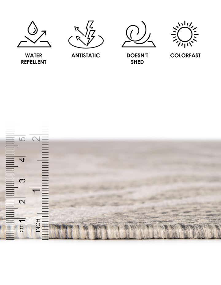 10' x 10' Easy-Clean Coastal Indoor / Outdoor Square Rug