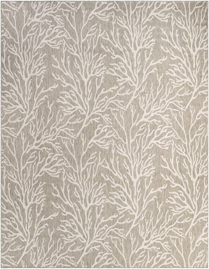 Detail image of 13' x 13' Easy-Clean Coastal Indoor / Outdoor Square Rug