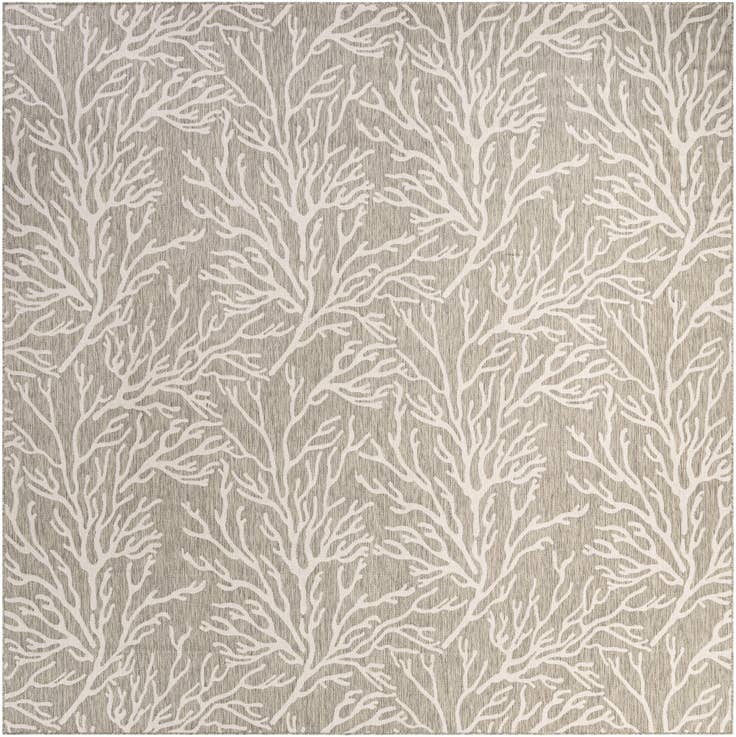 Detail image of 13' x 13' Easy-Clean Coastal Indoor / Outdoor Square Rug