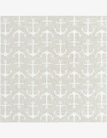 10' x 10' Easy-Clean Coastal Indoor / Outdoor Square Rug
