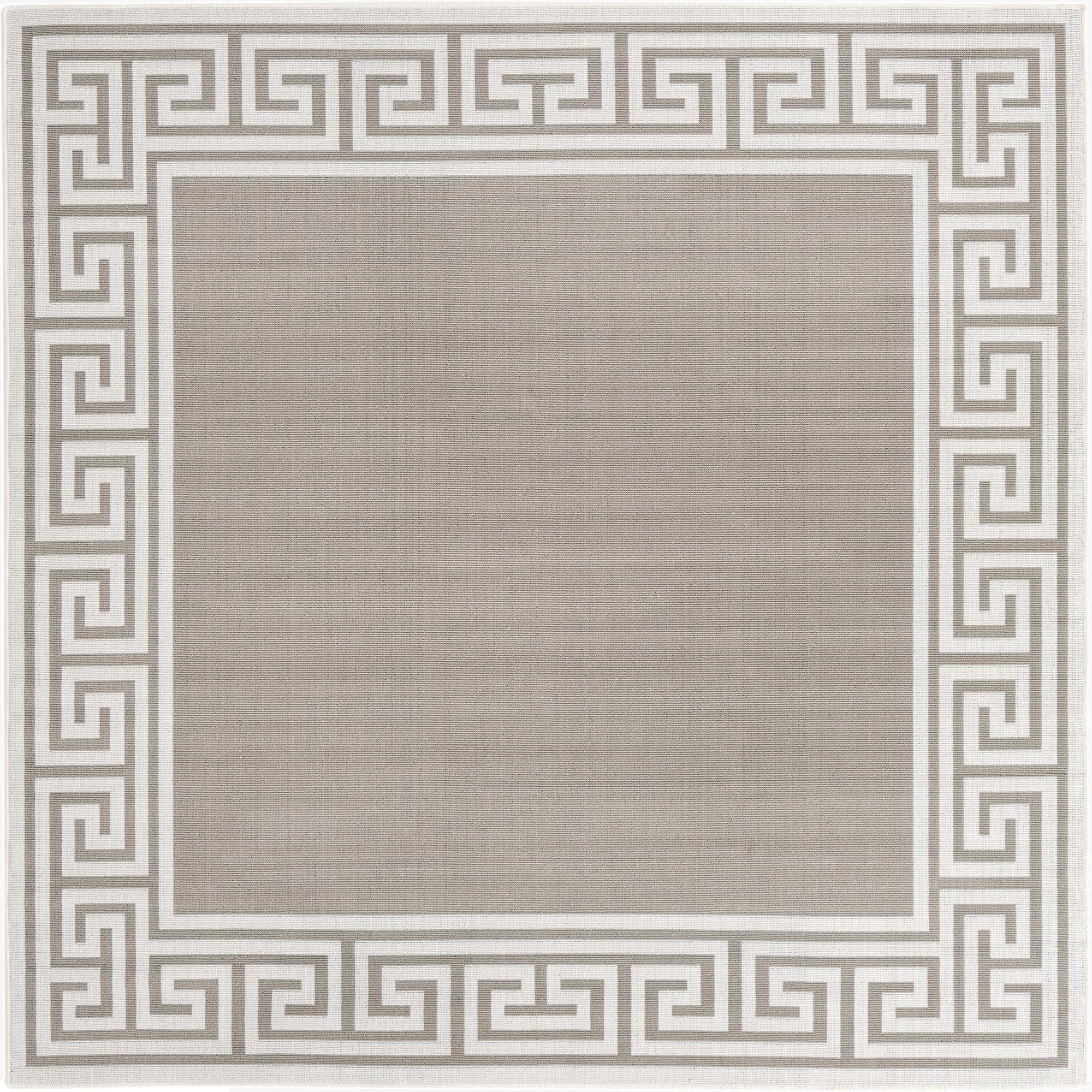 7' 10 x 7' 10  Washable Coastal Indoor / Outdoor Square Rug