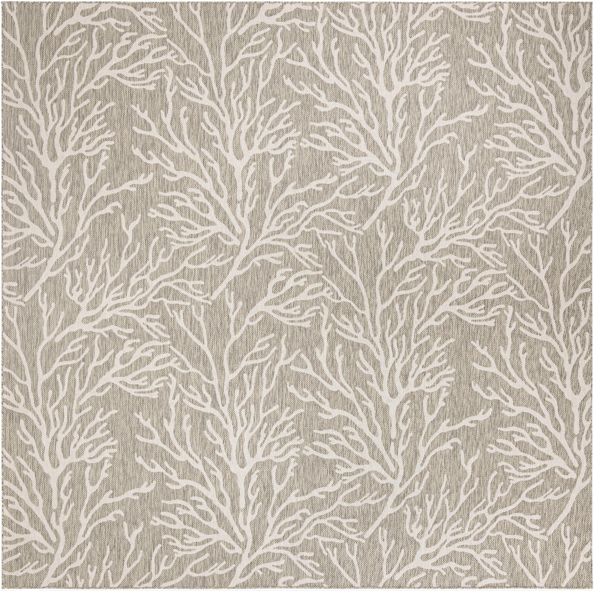 12' x 12'  Washable Coastal Indoor / Outdoor Square Rug