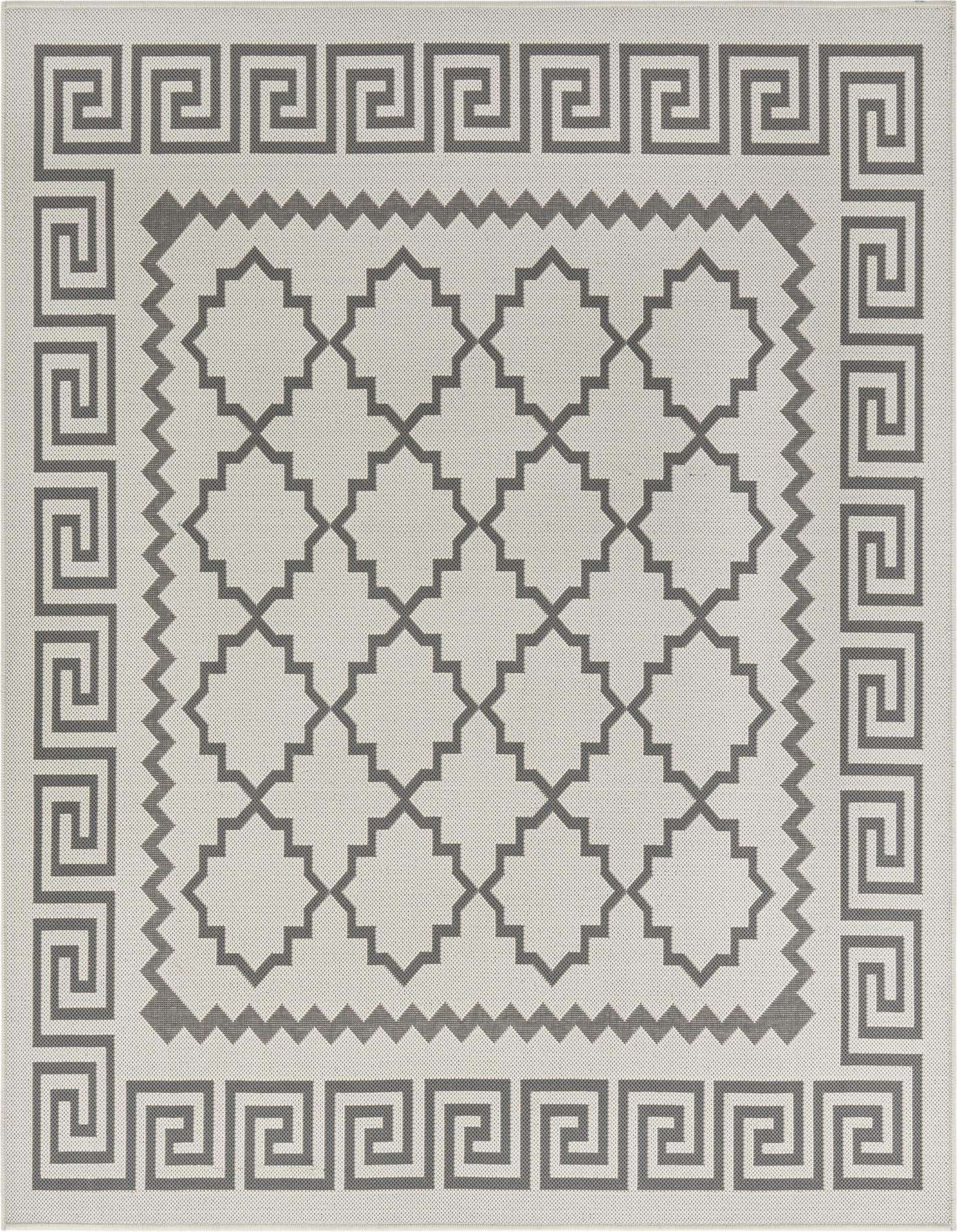 6' x 6' Easy-Clean Lattice Indoor / Outdoor Square Rug
