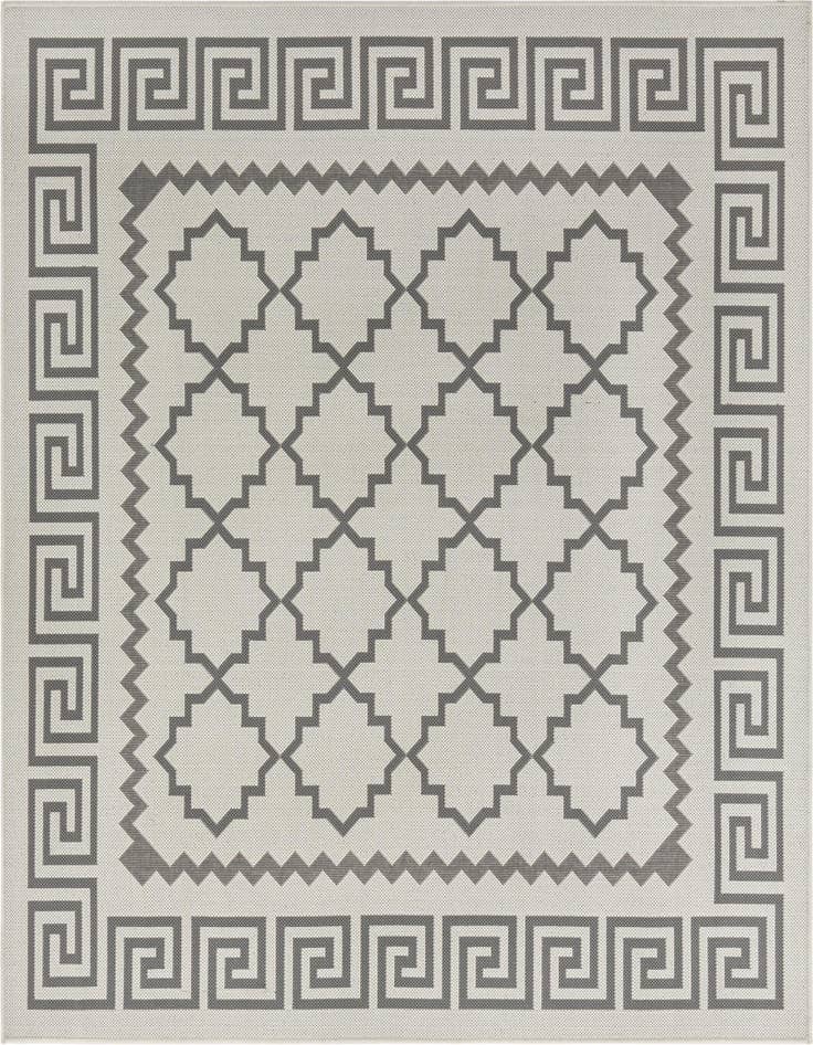 Detail image of 6' x 6' Easy-Clean Lattice Indoor / Outdoor Square Rug