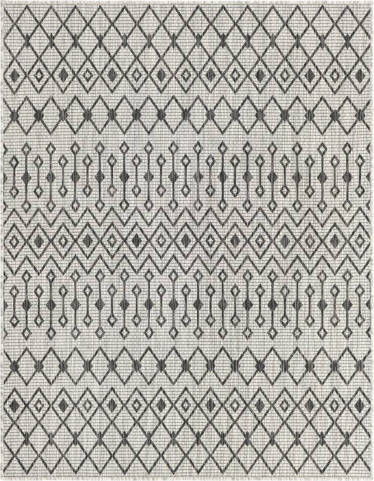 Detail image of 5' 3 x 5' 3 Easy-Clean Lattice Indoor / Outdoor Square Rug